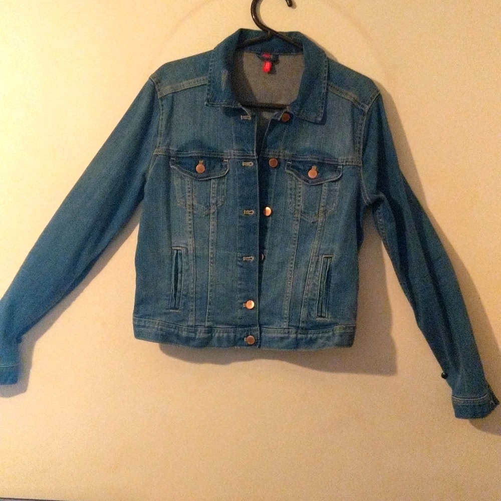 The Limited H&M Button Down blue  denim jacket .
